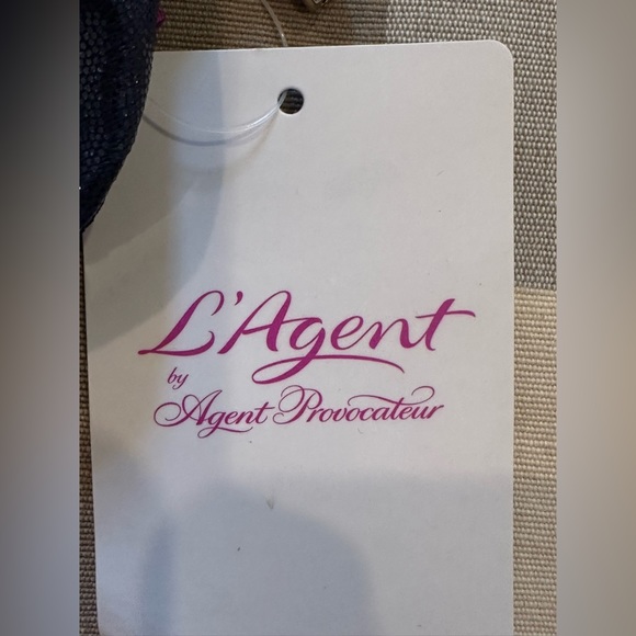 L’Agent by Agent Provocateur Monica Penelope Cruz Sevilla Bikini Top Navy Size S - Picture 6 of 13